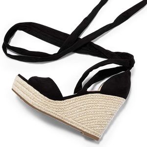 Peep-toe Platfrom Espadrilles Wedges